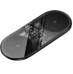Podwójna Ładowarka bezprzewodowa Baseus Digital Led Display 20W