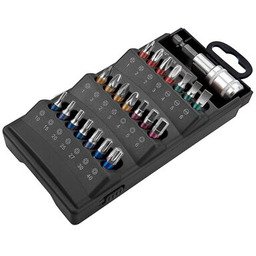 Końcówka wkrętakowa, zestaw 22 sztuki GRAPHITE