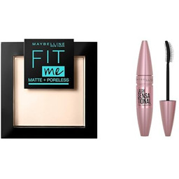 Maybelline Zestaw 2produkty Fit Me Matte puder 105