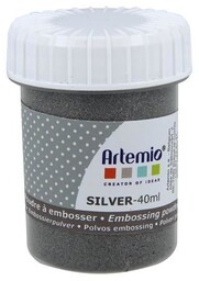 Srebrny puder do embossingu 40ml - Artémio