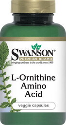 Swanson L-Ornityna 500mg 60kaps