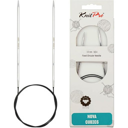 KnitPro K12175 druty dziewiarskie, srebrne, 3,5 mm