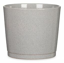 Szara osłonka na doniczkę Scheurich 883 Cashmere Grey