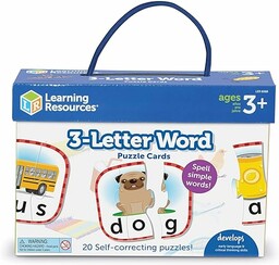 Learning Resources Przedszkole Gotowosc 3-List Slowo Puzzle Karty