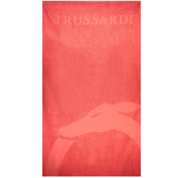 RĘCZNIK PLAŻOWY DAMSKI TRUSSARDI JEANS CZERWONY