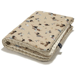 Ciepły Koc Przedszkolaka Minky Pierre The Dog 80X100