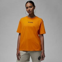 T-shirt damski Paris Saint-Germain - Pomarańczowy