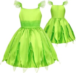 Strój Elfa Wróżki Motyl Sukienka Dzwoneczek Leśny Przebranie