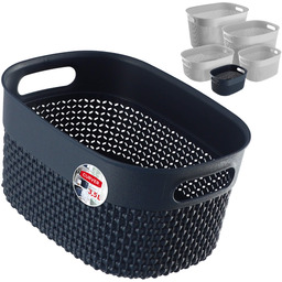 Koszyk prostokątny 3,5L Curver Filo Recycled, granatowy