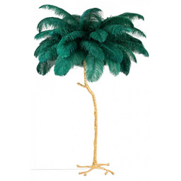 King Home Lampa stojąca Tiffany JL0019.GREEN podłogowa zielona