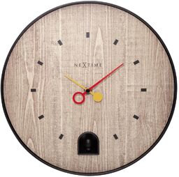 Nextime Zegar ścienny (czarny) Black Nightingale