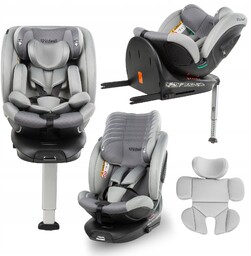 Fotelik Samochodowy Kidwell GoCar Szary i-SIZE 360 Isofix