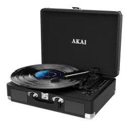 AKAI ATT-18BT Manualny Napęd bezpośredni Bluetooth Czarny Gramofon