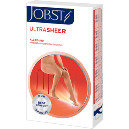 Jobst UltraSheer, rajstopy uciskowe, CCL2, zamknięte palce, rozmiar