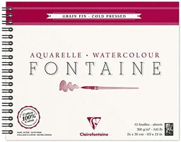 Clairefontaine 96314C Szkicownik spiralny Fontaine  12 arkuszy
