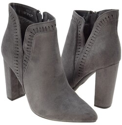 Botki damskie UK-33 ażurowe zamszowe 10cm