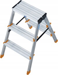 Drabina aluminiowa Krause 2x3 ze stopniami Dopplo