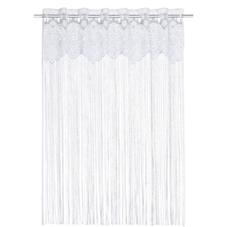 Sehlbach Firana sznurkowa Haft koronkowy, Biała, Zazdrostka 100