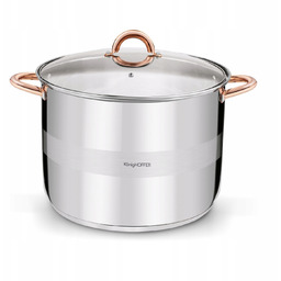 Garnek Indukcja Stalowy Wysoki Duży Solidny Konighoffer Faro