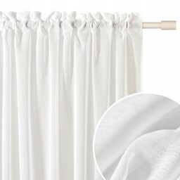 Firana gotowa do salonu firanka na taśmie żabki