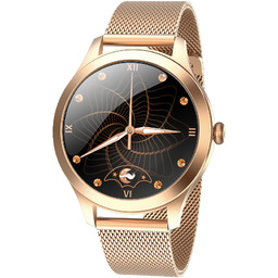 Damski Smartwatch Zegarek Mesh Złoty