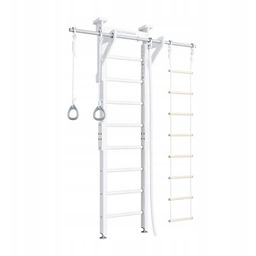 Drewniana drabinka gimnastyczna dla dzieci Eco 2 biały