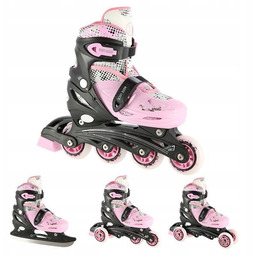 Rolki Łyżwy Wrotki 4w1 Dla Dziewczynki Nils 31-34