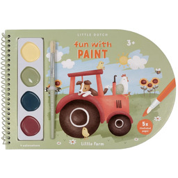 Little Dutch Kolorowanka Z Farbami Akwarelowymi Little Farm