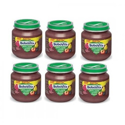 ZESTAW 6 x BoboVita Przecier jabłka jagody gruszki