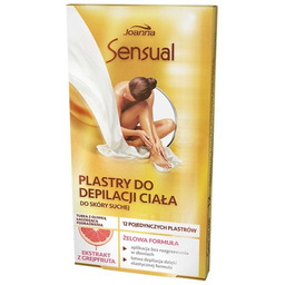 Plastry do depilacji ciała żelowe Joanna Sensual grejpfrut