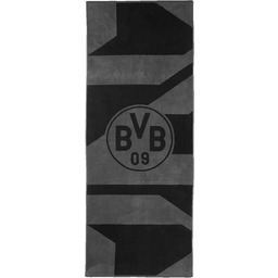Borussia Dortmund BVB ręcznik kąpielowy szary/czarny 70 x