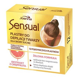 Plastry do depilacji twarzy żelowe Joanna Sensual grejpfrut