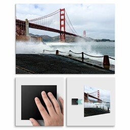 Plakat metalowy Golden Gate Bridge M