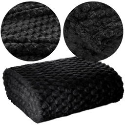 Koc 70 x 160 Mikrofibra Design Cindy6 Czarny