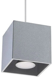 Lumes Lampa wisząca kostka LED E816-Lenobri - szary