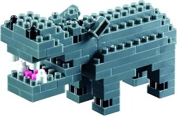 Brixies 200.105 Hippo 3-D puzzle, wielokolorowe
