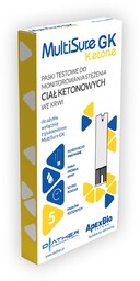 Multisure GK paski do ciał ketonowych 5 sztuk