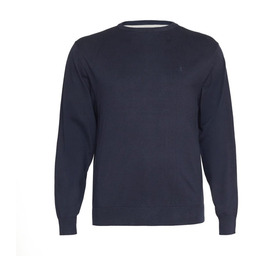 Duży Pulower Męski Granatowy Okrągły Dekolt NORTH LATITUDE