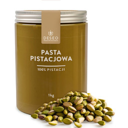 DESEO PASTA PISTACJOWA 100% 1KG 100% Z PISTACJI
