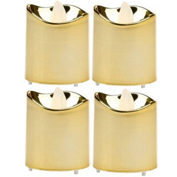 AMBIANCE LIGHT Świeczka Tea Light Led Złoty (4