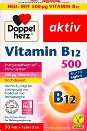 Witamina B12 500 g, Doppelherz, 30 mini tabletek