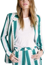 Marynarka damska Rvca x Camille Rowe w paski-L