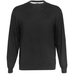 Duży Pulower Męski Czarny Okrągły Dekolt NORTH LATITUDE