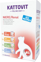 KATTOVIT Renal multipak 12x85g niewydolność nerek