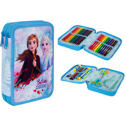 Piórnik z wyposażeniem dwukomorowy dla dzieci, Jumper 2