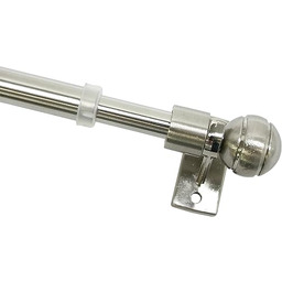 GARDINIA Karnisz kawiarniany z 2 wspornikami i materiałem