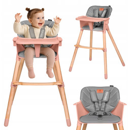 Lionelo Koen krzesełko fotelik do karmienia Pink Rose