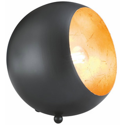 Lampa stołowa kula w kolorze czerni i złota