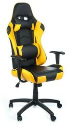 Bs Fotel gamingowy Racer Corpocomfort BX-3700 żółty