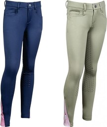 HKM Horse Spirit Leginsy Szaro Zielony 146/152